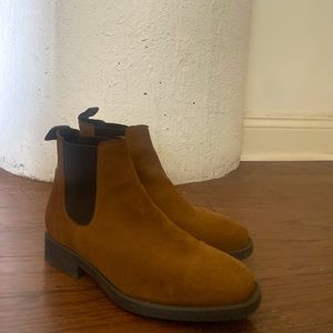 Anthropologie Suede Chelsea Boots